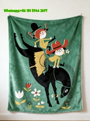 Hermes Cozy Flannel Throw Blanket for Couch & Sofa IMG_5438